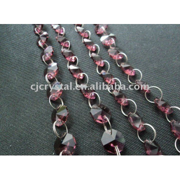 India Crystal Strings Cuentas, cuentas de cristal octogonal